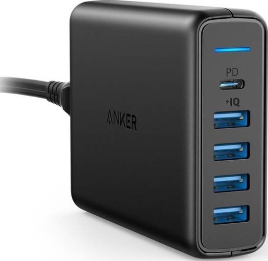 Anker PowerPort I PD avec 1 PD et 4 PIQ chargeurs