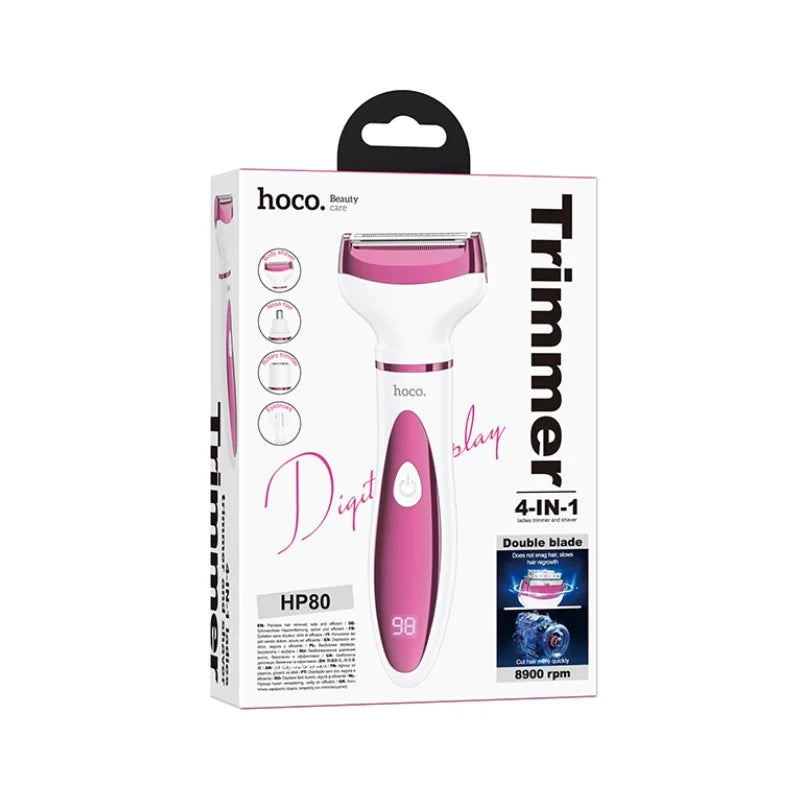 Hoco Tondeuse et rasoir 4 en 1 pour femmes HP80