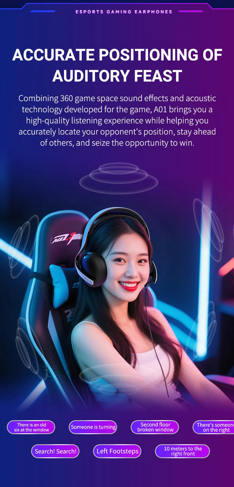 PLAY X CASQUE DE JEU SANS FIL H01