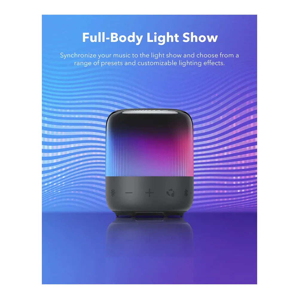 Anker Soundcore Glow Mini – Enceinte Bluetooth Portable avec Éclairage LED