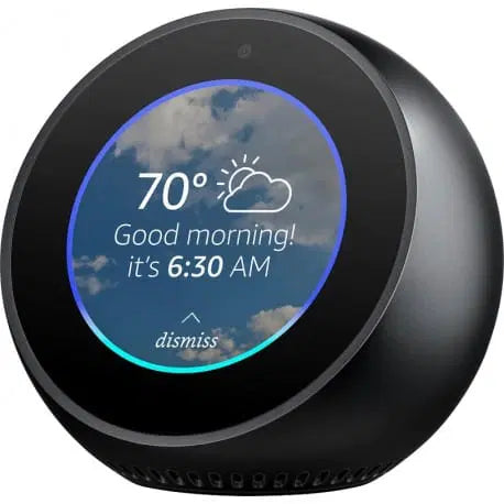 Amazon Echo Spot enceinte connectée avec écran circulaire et Alexa