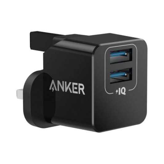 Anker PowerPort Mini – Adaptateur Secteur 12W avec 2 Ports USB-A