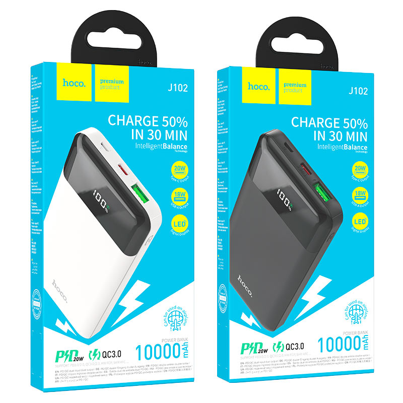 Hoco power bank 10000mah j102 20W PD