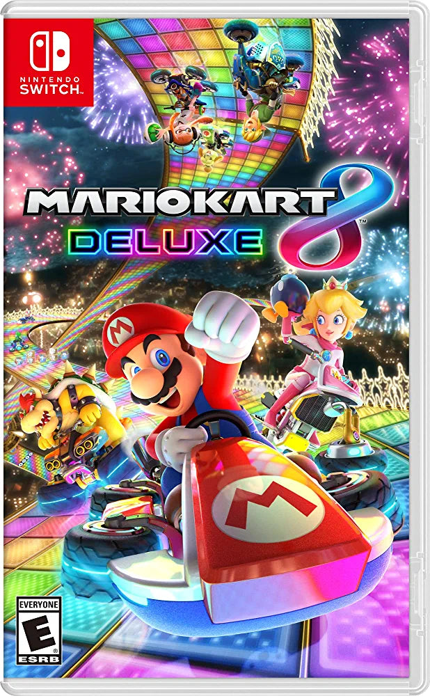 Used nintendo switch normal + 5 games *super mario odyssey *mario kart deluxe *just dance 2019 *over coocked
